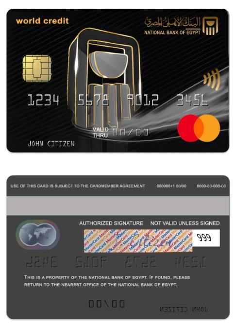 Egypt National Bank of Egypt world mastercard